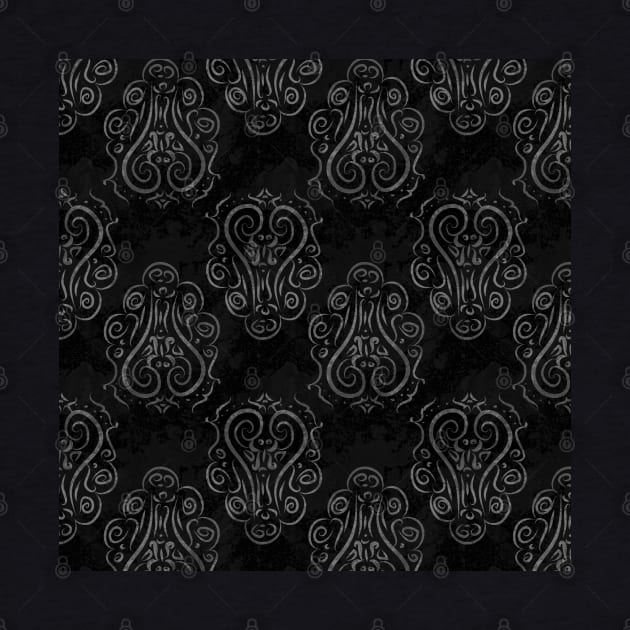 Dark Royal Ornament Pattern by DeneboArt